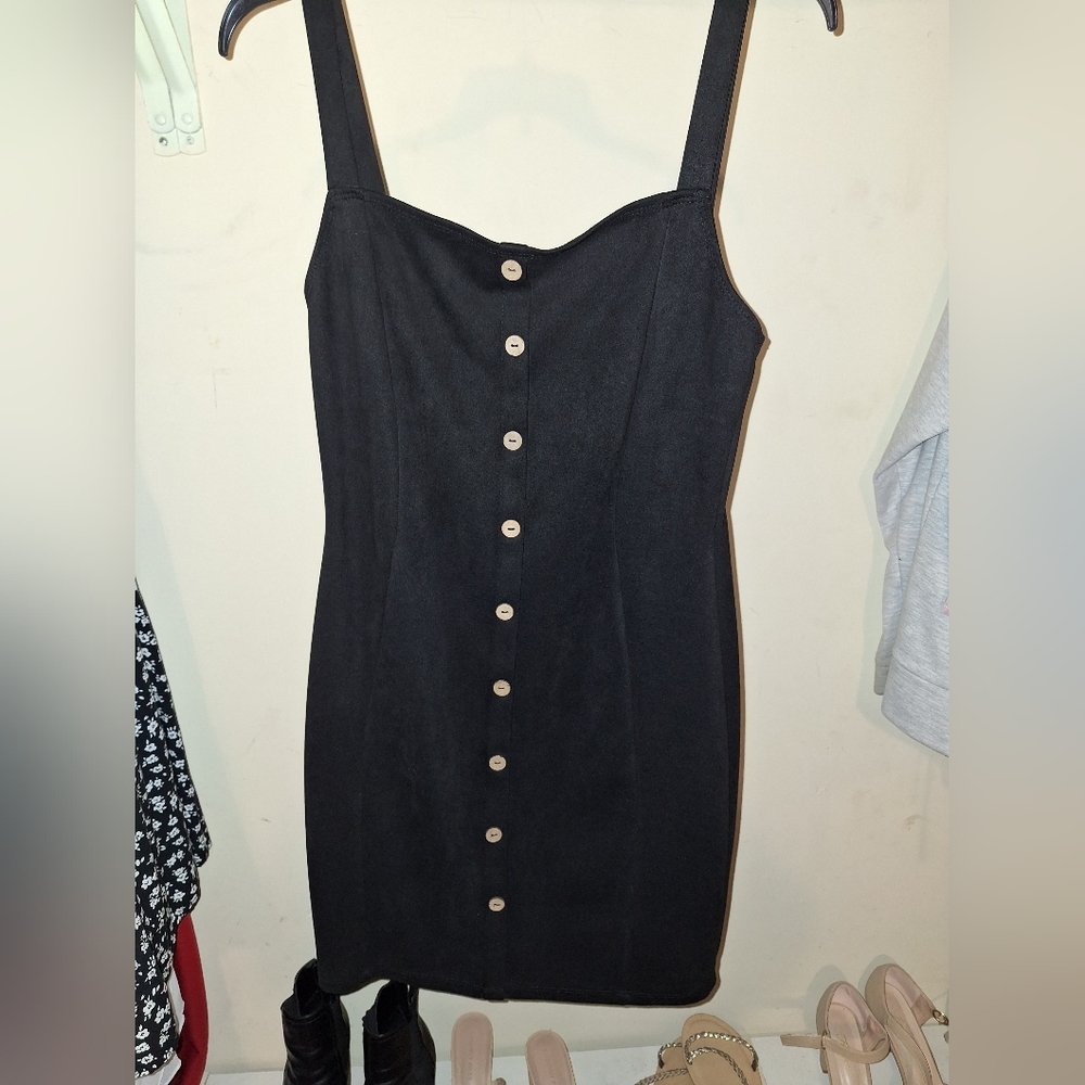 Black Button Down Dress
